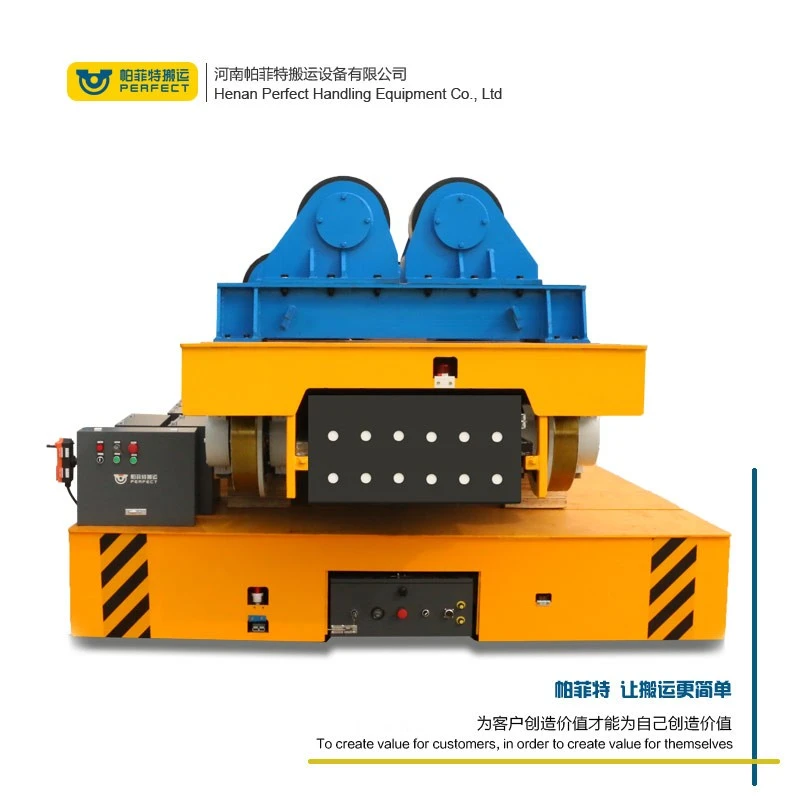 Industrial Material Battery Powered Transfer Cart For Building Construction 30t factory